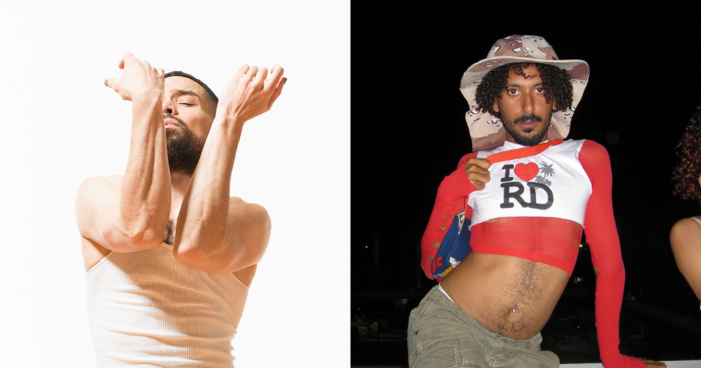 there are two pictures of a man and a woman posing for a picture