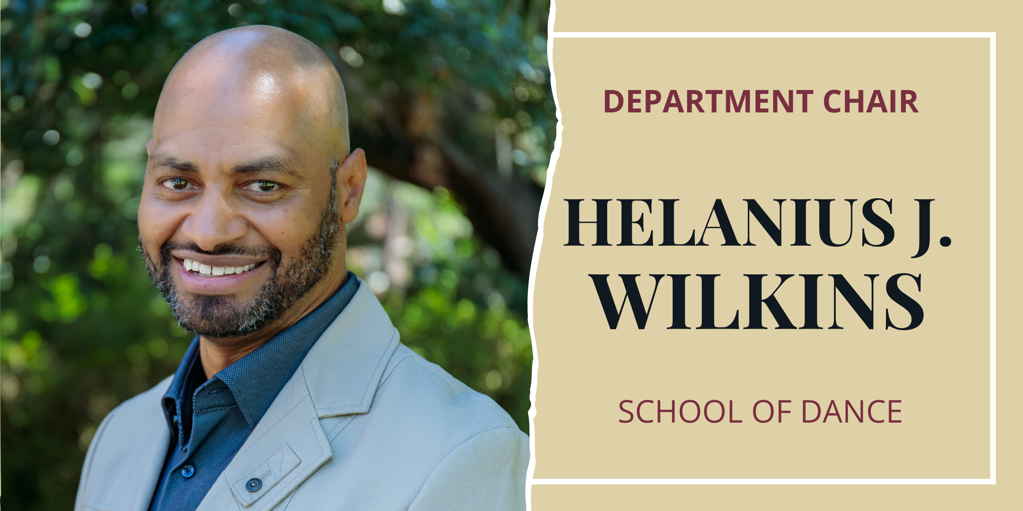 Department Chair Helanius J. Wilkins, School of Dance