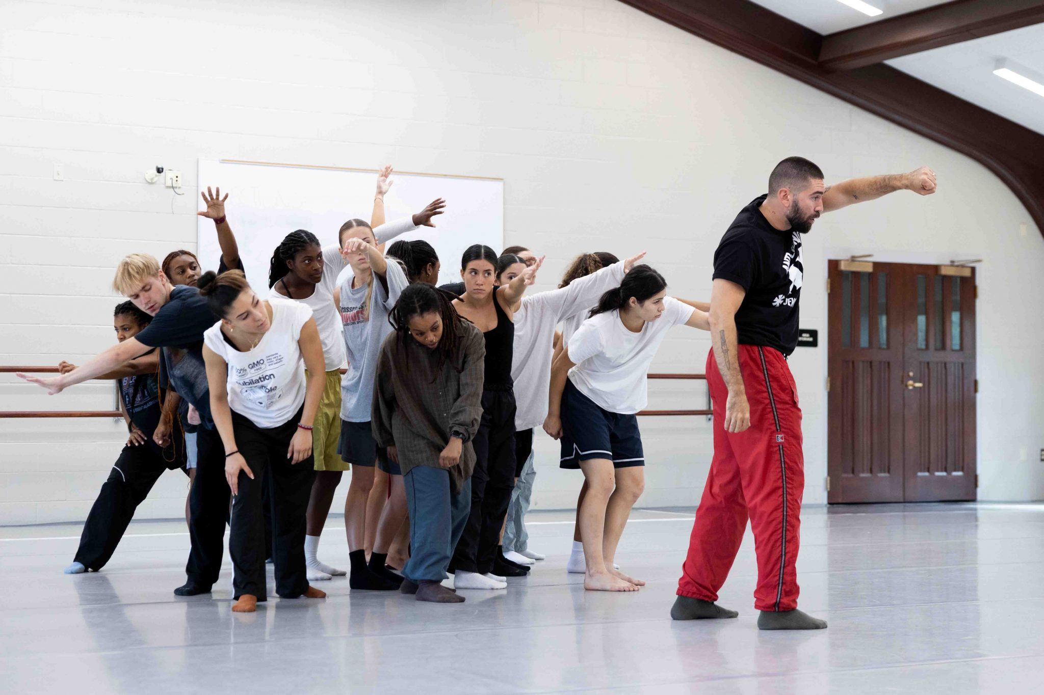 Students in a dance performance